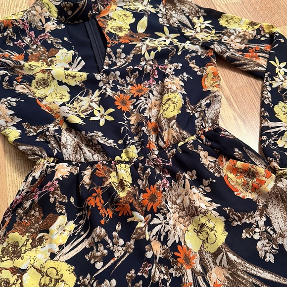 Floral Long Sleeved Romper - Picture 2 of 8